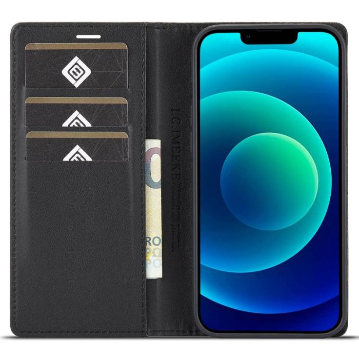 LC.imeeke - LC.IMEEKE iPhone 14 Plus Plånboksfodral Konstläder - Vertikal Rand