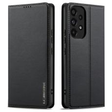 LC.imeeke - LC.IMEEKE L1 Series Samsung Galaxy A53 Pl&aring;nboksfodral Konstl&auml;der - Svart