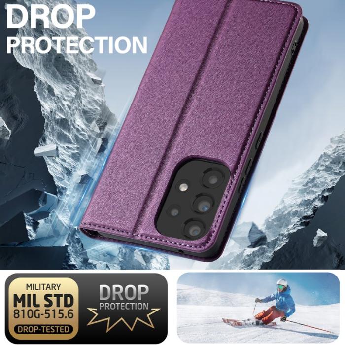 LC.imeeke - LC.IMEEKE L1 Series Samsung Galaxy A53 Plånboksfodral Konstläder - Lila