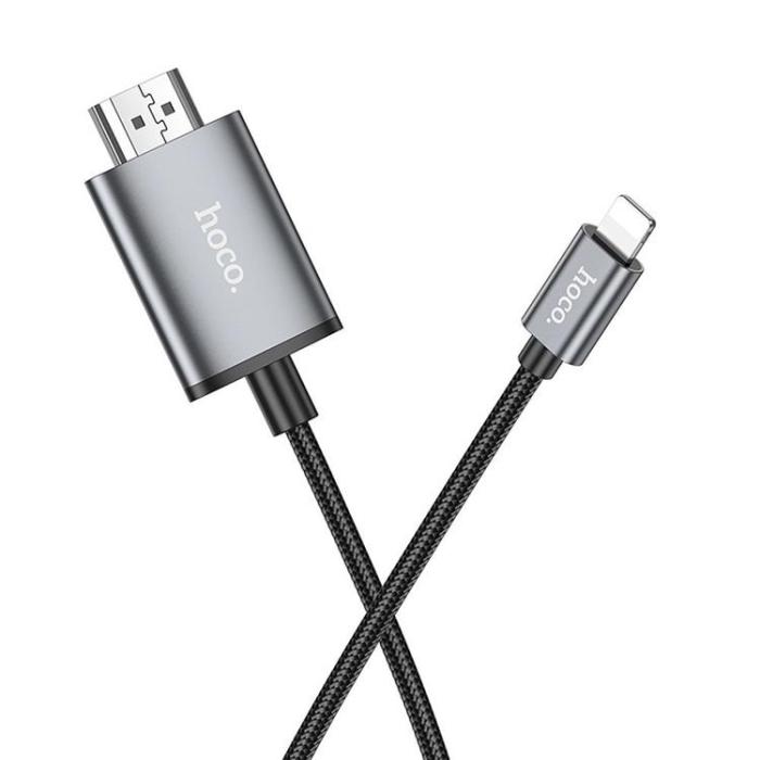Hoco - HOCO Kabel Lightning till HDMI 1080p UA27 2 m