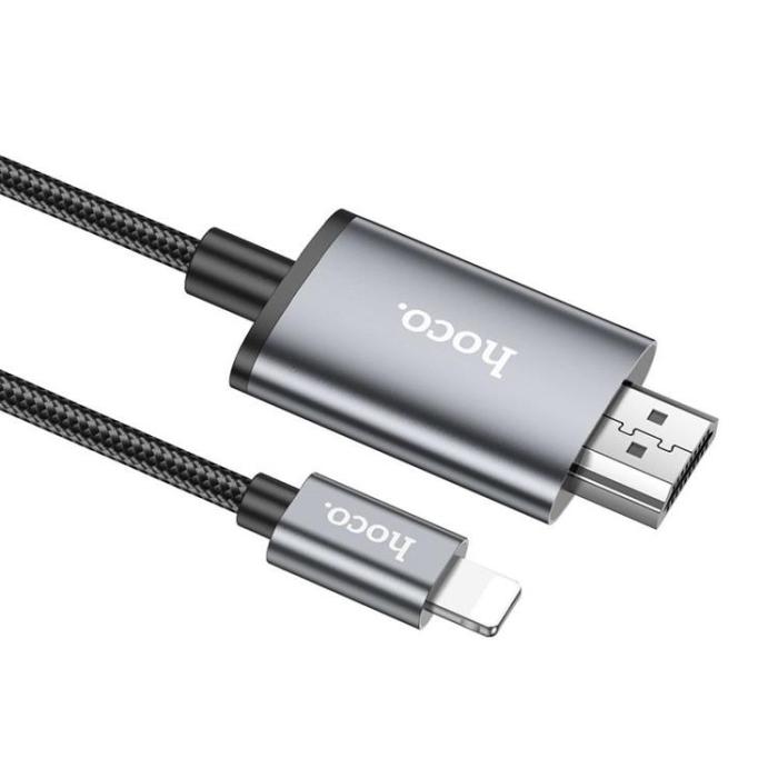 Hoco - HOCO Kabel Lightning till HDMI 1080p UA27 2 m