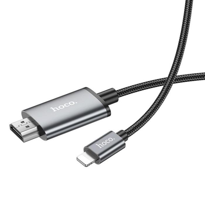 Hoco - HOCO Kabel Lightning till HDMI 1080p UA27 2 m