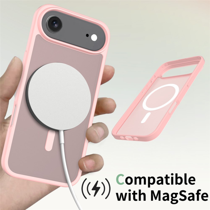 A-One Brand - iPhone Air Mobilskal MagSafe Acrylic Skin Touch - Rosa