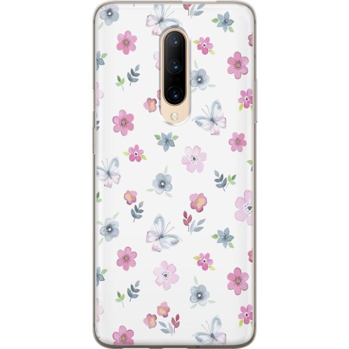 iSecrets - Mobilskal till OnePlus 7 Pro med Blommor och fjärillar