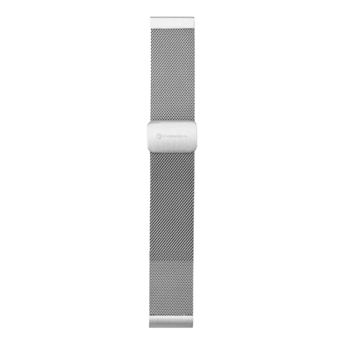 Forcell - Forcell Galaxy Watch 20mm Armband Magnetic Steel FS11 - Silver