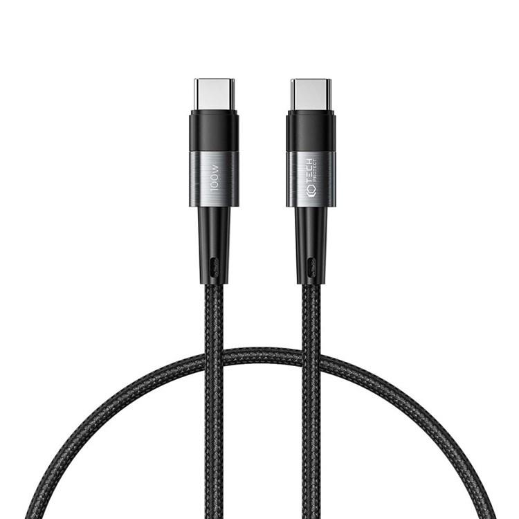 Tech-Protect USB-C till USB-C Kabel (25cm) Ultraboost - Svart | 3541 | AlltMobil