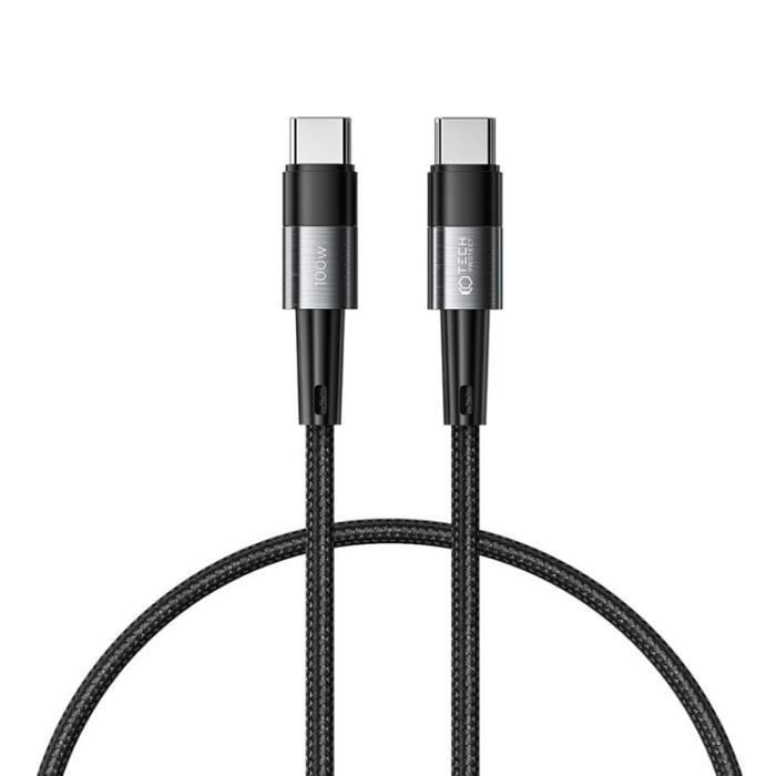 Tech-Protect - Tech-Protect USB-C till USB-C Kablar (25cm) Ultraboost - Svart
