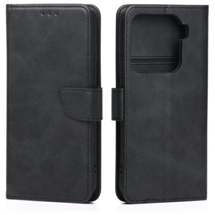 Marv - Marv Xiaomi 15 Plånboksfodral Läder - Svart