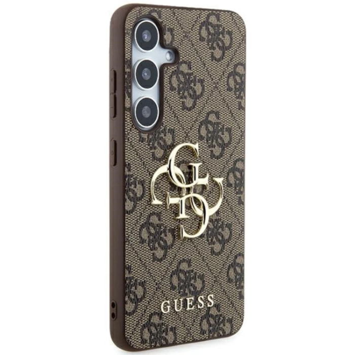 Guess - Guess Galaxy A55 5G Mobilskal Big Metall Logo - Brun