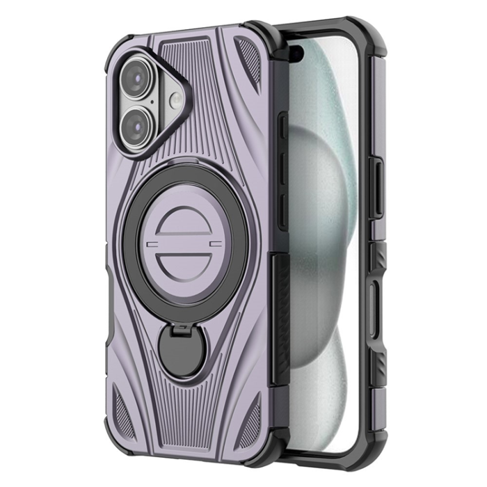 A-One Brand - iPhone 16 Mobilskal MagSafe Magnetic Kickstand - Lila