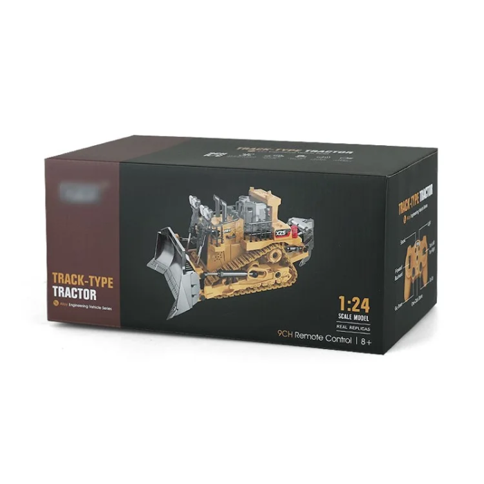 OEM - Crawler Typ Bulldozer Fjärrkontroll Bil med ljudljus 1031