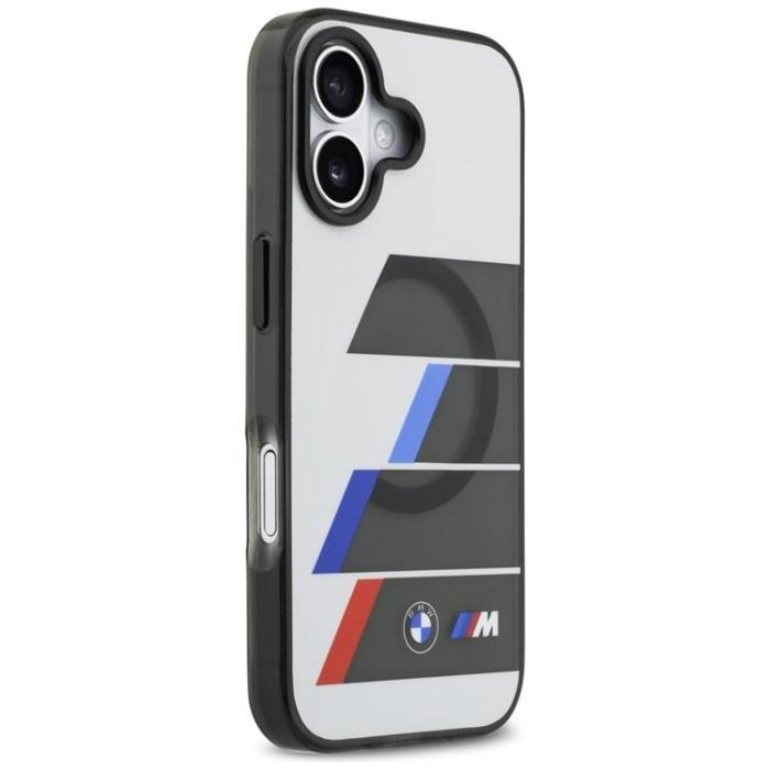 BMW - BMW iPhone 17 Mobilskal MagSafe Metal Tricolor Lines - Anthracite