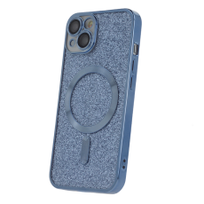 OEM - iPhone 15 Plus Mobilskal MagSafe Glitter Chrome - Blå