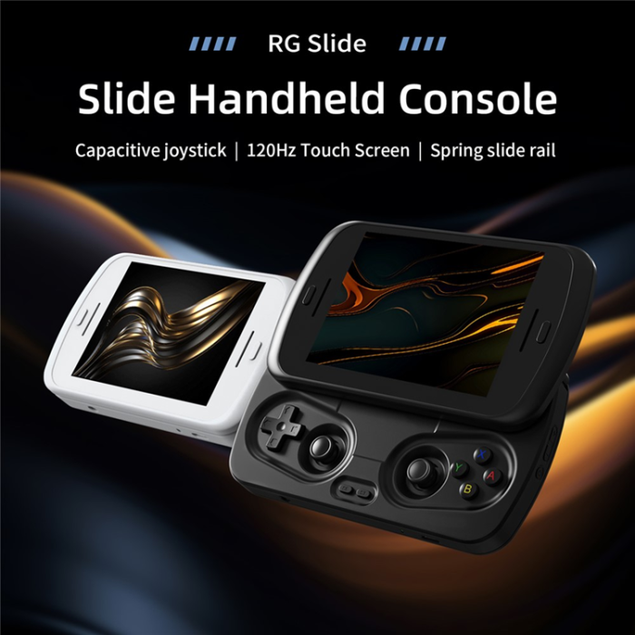 ANBERNIC - ANBERNIC RG Slide Spelkonsol Retro Gamepad Android 13 AI - Svart
