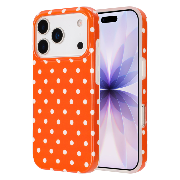 iPhone 17 Pro Max Mobilskal Dot Design Imd Tpu (Orange) | 2353 | AlltMobil