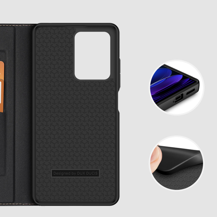 UTGATT1 - Dux Ducis Xiaomi Redmi Note 12 Plånboksfodral Skin X2 - Svart