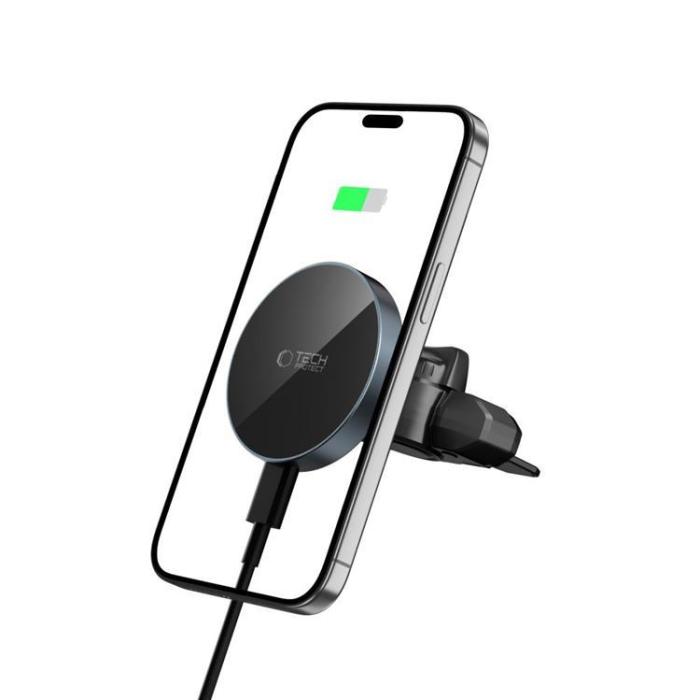 Tech-Protect - Tech-Protect Magsafe Bilhållare MM15W-V5 Trådlös laddare 15W CD