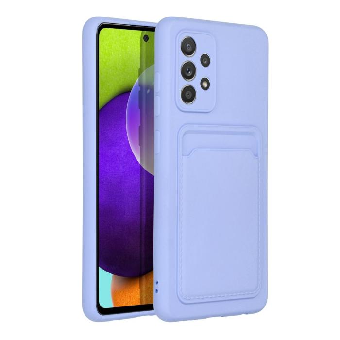 Forcell - Galaxy A52s/A52 5G/A52 4G Skal Forcell Korthållare Violett