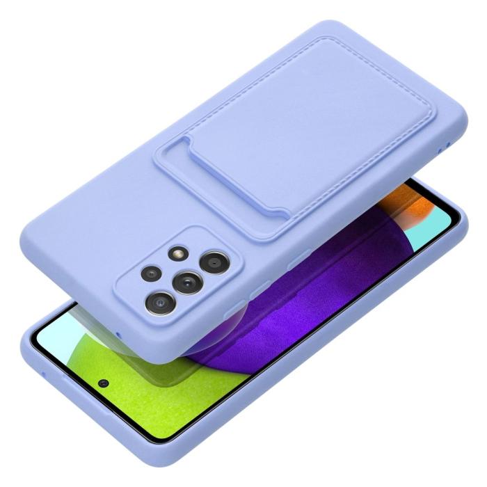 Forcell - Galaxy A52s/A52 5G/A52 4G Skal Forcell Korthållare Violett