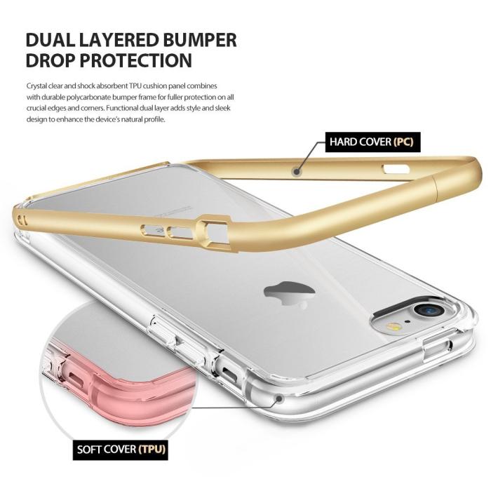 Rearth - Ringke Frame Skal till Apple iPhone 7/8/SE 2020 - Gold