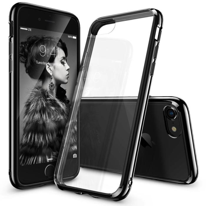 UTGATT5 - Ringke Fusion Shock Absorption Skal till iPhone 7/8/SE 2020 - Ink Svart