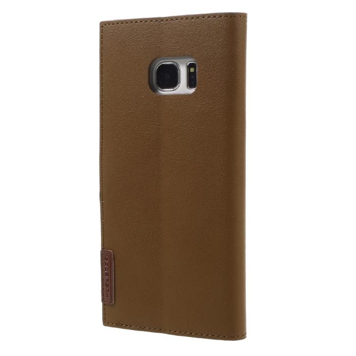 Mercury - Mercury Romance Plånboksfodral till Samsung Galaxy S7 Edge - Brun