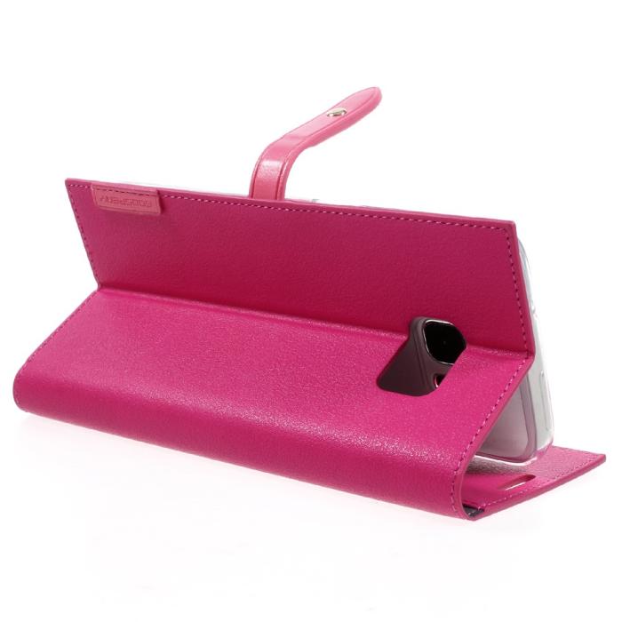 Mercury - Mercury Romance Plånboksfodral till Samsung Galaxy S7 Edge - Magenta