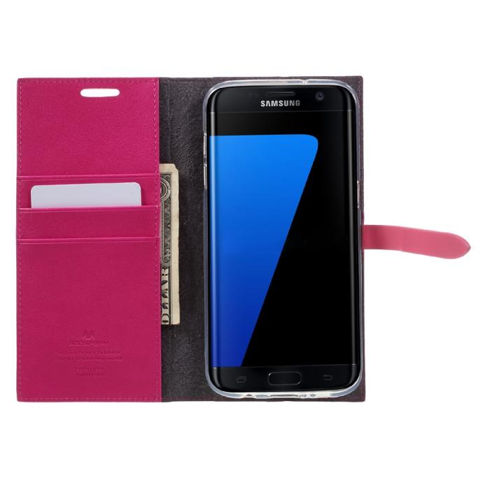 Mercury - Mercury Romance Plånboksfodral till Samsung Galaxy S7 Edge - Magenta