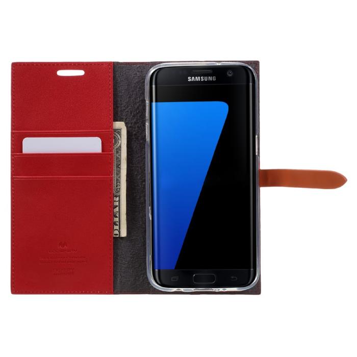 Mercury - Mercury Romance Plånboksfodral till Samsung Galaxy S7 Edge - Röd