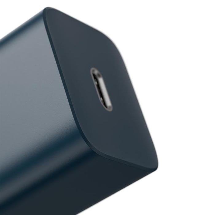 BASEUS - Baseus Super Väggladdare USB-C 20 W - Blå