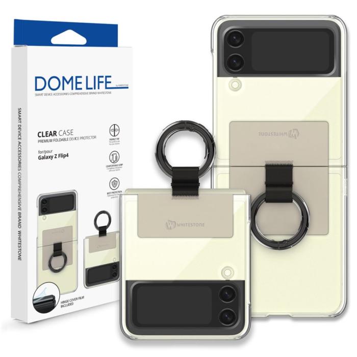 Whitestone - Whitestone Galaxy Z Flip 4 Skal Ring - Beige