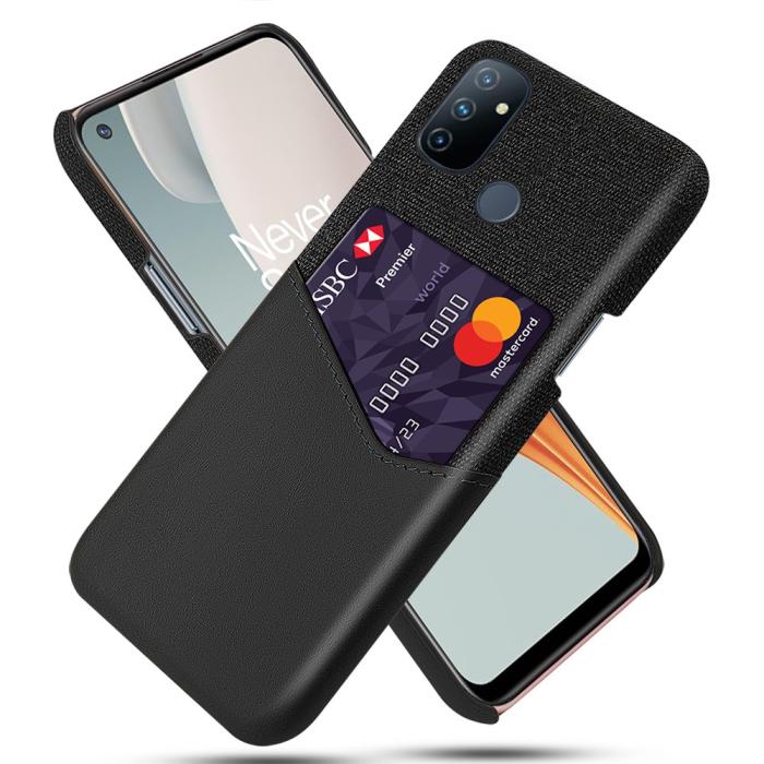 OEM - Skal med Kortfack för Oneplus Nord N10 - Svart