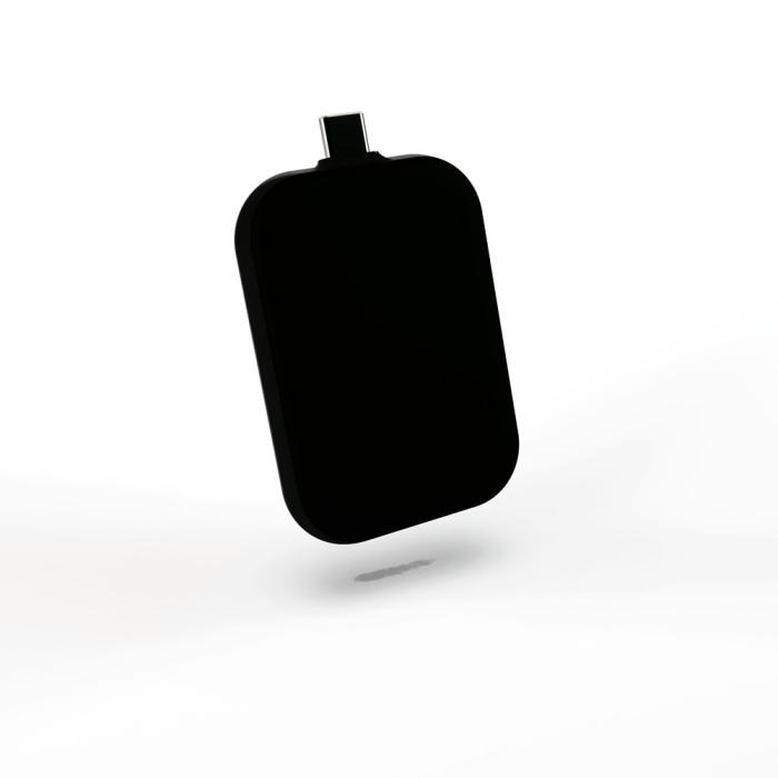 ZENS - ZENS Singel Apple Airpods Laddare QI USB-C Stick Aluminium Svart