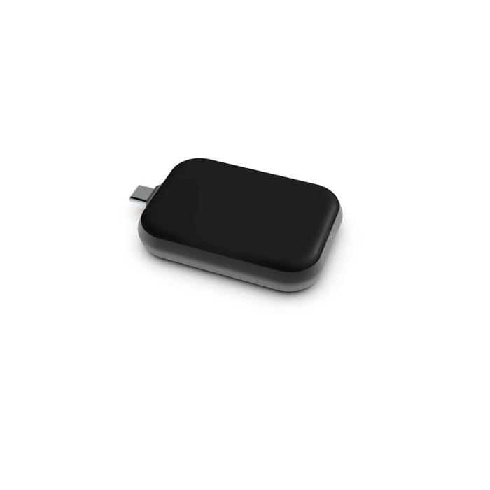 ZENS - ZENS Singel Apple Airpods Laddare QI USB-C Stick Aluminium Svart