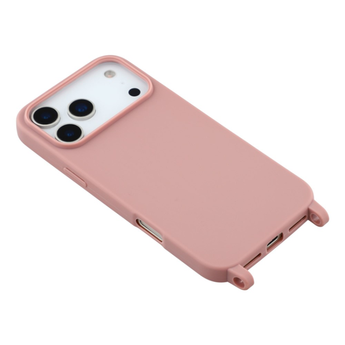 A-One Brand - iPhone 17 Pro Max Mobilskal TPU med Hål för Rem - Djuprosa