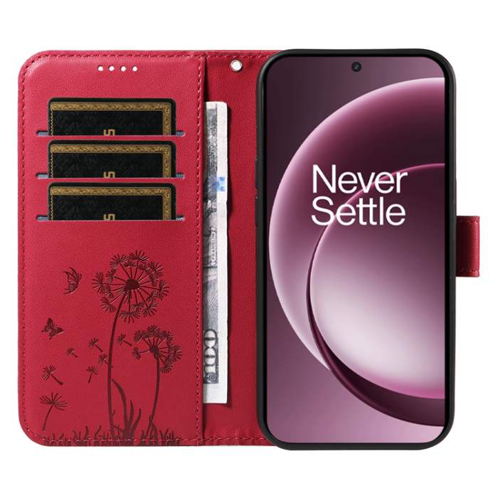 A-One Brand - OnePlus 15 5G Plånboksfodral Dandelion Imprint Läder