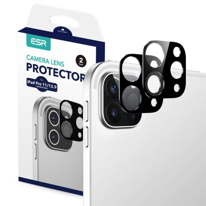 UTGATT1 - ESR [2-PACK] iPad Pro 12.9/Pro 11 Linsskydd Härdat glas - Svart