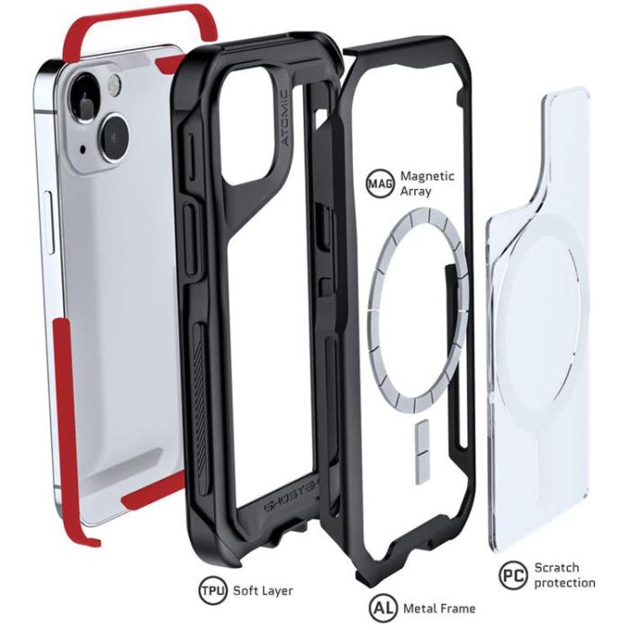 Ghostek - Ghostek Magsafe Atomic Slim Skal iPhone 13 mini - Svart
