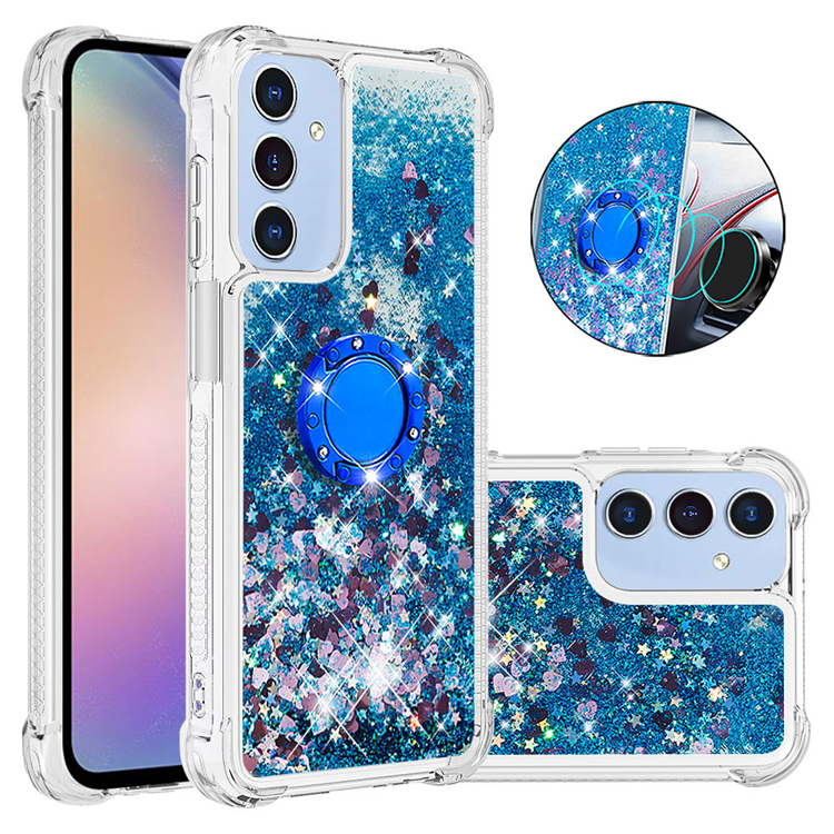 Galaxy A17/A26 Mobilskal Kickstand Quicksand TPU - Blå | 2353 | AlltMobil