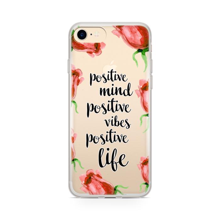 UTGATT5 - Skal till Apple iPhone 8 Plus - Positive Vibes