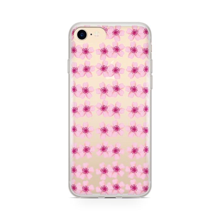 UTGATT5 - Skal till Apple iPhone 8 Plus - Rosa Blommor