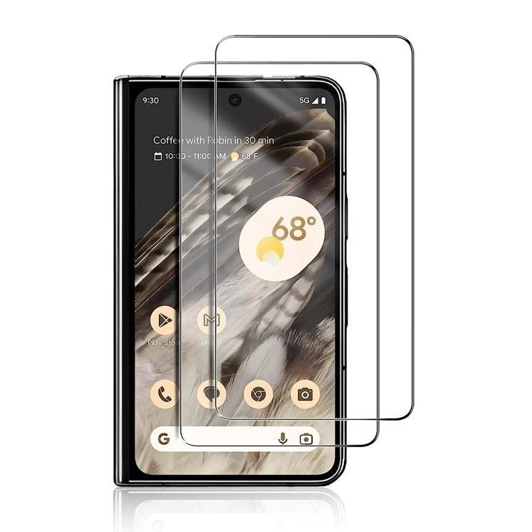 [2-PACK] Google Pixel Fold Härdat Glas Skärmskydd - Clear | 5468 | AlltMobil