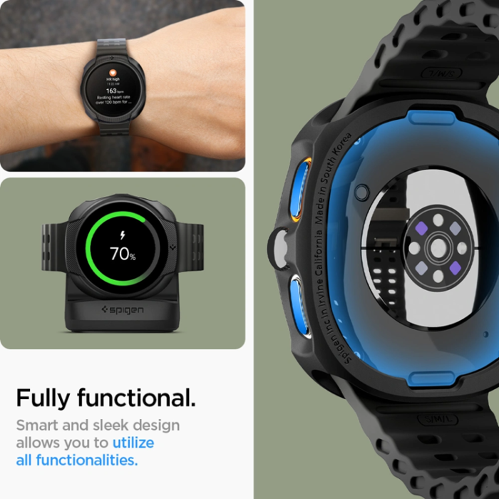 Spigen - Spigen Galaxy Watch 8 (40mm) Skal Liquid Air - Svart