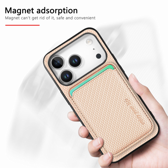 A-One Brand - iPhone 17 Pro Max Mobilskal Detachable Korthållare - Khaki