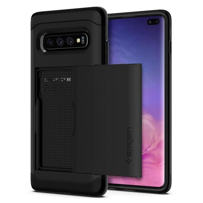 UTGATT5 - Spigen Slim Armor Cs Galaxy S10 + Plus Svart