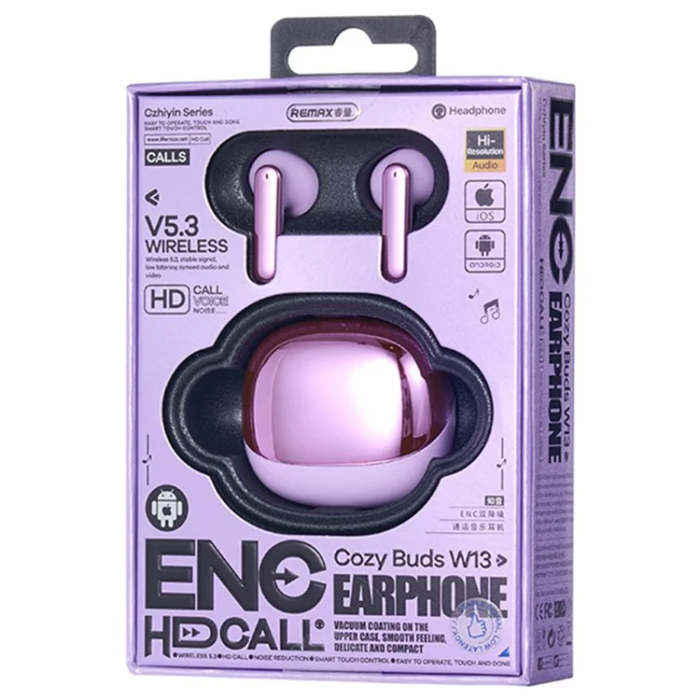 Remax - REMAX In-Ear Hörlurar Bluetooth ANC ENC CozyBuds W13