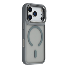 A-One Brand - iPhone 17 Pro Max Mobilskal MagSafe Lins Kickstand - Titangrå