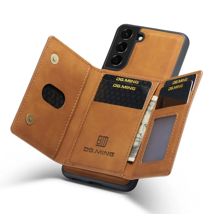 DG.MING - DG.MING Galaxy S23 Plånboksfodral Detachable M2 2in1 - Brun