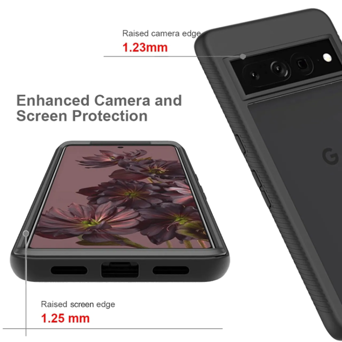 A-One Brand - Google Pixel 7 Pro Skal Acrylic 360 Crystal Clear - Svart