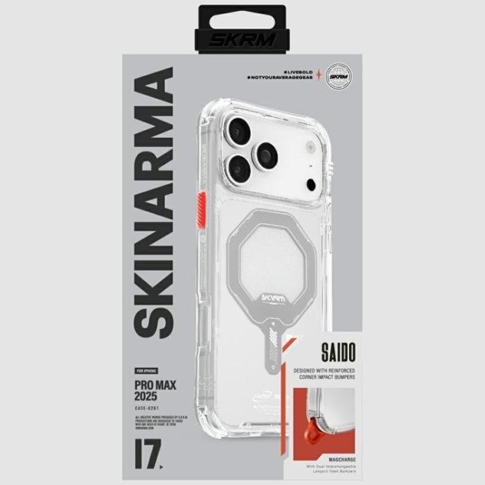 Skinarma - Skinarma iPhone 17 Pro Max Mobilskal MagSafe Saido - Transparent